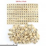 Amaonm 200 Pcs DIY Wood Letters Letters Tiles Scrabble Letters Wooden Letters Replacement Tiles Square letter Tile Games Great for Crafts Spelling Pendants Scrapbooking Jewelry Making  B01M2ZECSZ